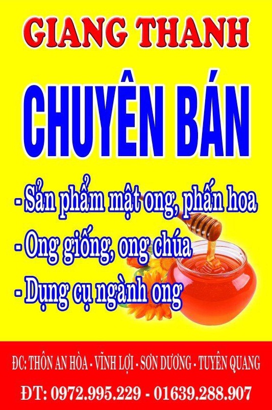 Cơ sở mật ong Giang Thanh – Mật ong nguyên chất, thương hiệu mật ong số một Tuyên Quang